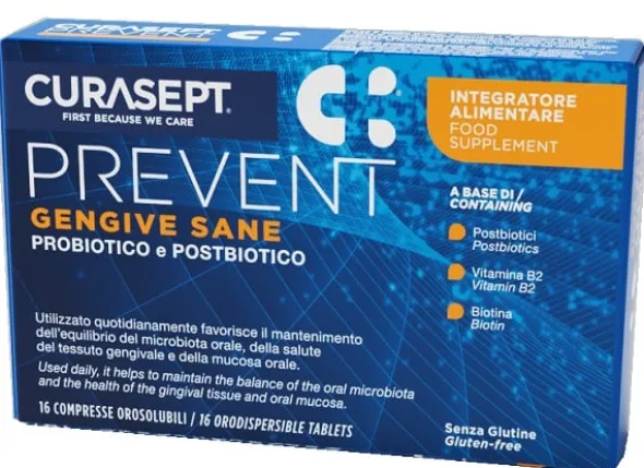 Integratore Curasept Prevent Gengive, 16 compresse
