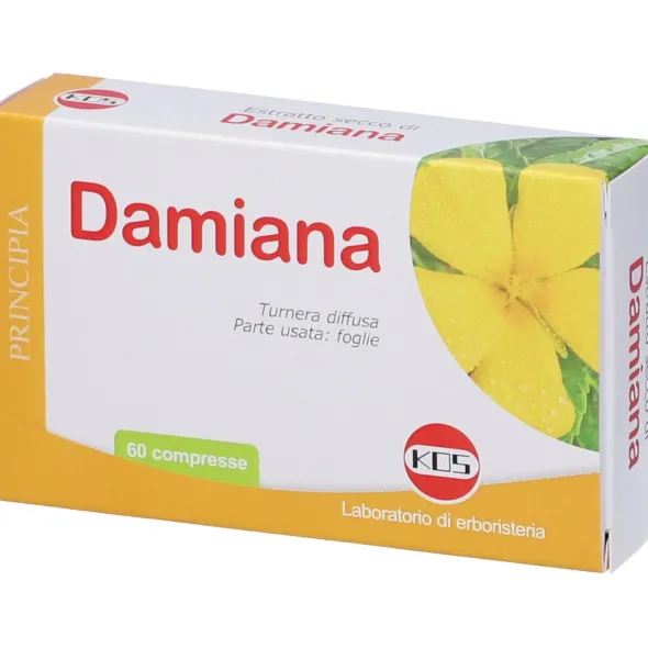 Integratore Damiana estratto secco Kos, 60 compresse