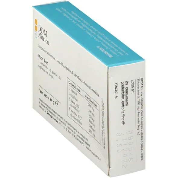 Integratore DDM Nitrico per benessere circolatorio, 20 compresse