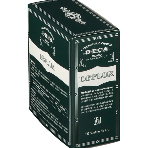 Integratore Deflux a base di melatonina, 20 bustine 4g
