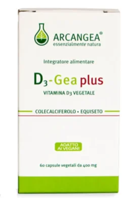 Integratore D3 Gea Plus vitamina D e Equiseto, 60 capsule