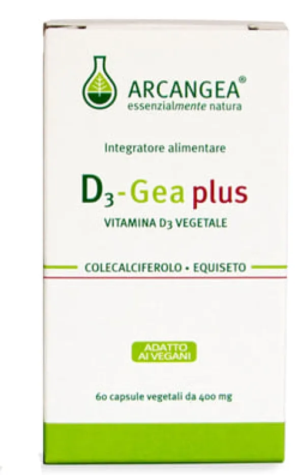 Integratore D3 Gea Plus vitamina D e Equiseto, 60 capsule