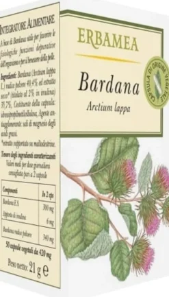 Integratore di Bardana per depurazione e pelle, 50 opercoli