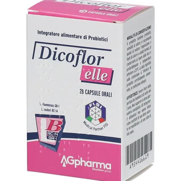 Integratore Dicoflor Elle probiotici, 28 capsule