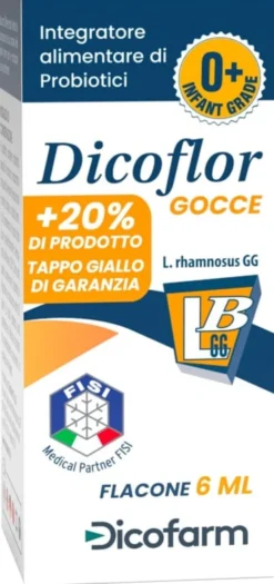 Integratore Dicoflor gocce probiotico intestinale, 6ml