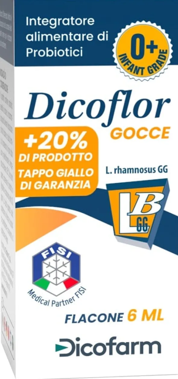Integratore Dicoflor gocce probiotico intestinale, 6ml