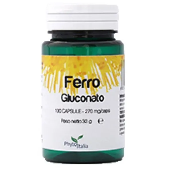 Integratore di Ferro Gluconato 13,2mg, 100 capsule