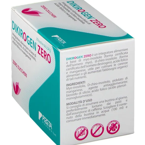 Integratore Dikirogen Zero con inositolo, 30 bustine