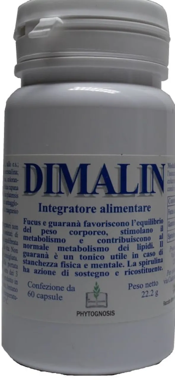Integratore Dimalin con Fucus e Guaranà, 60 capsule