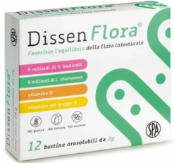 Integratore Dissen Flora fermenti lattici e vitamine, 12 bustine