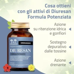 Integratore Diuresan Formula Potenziata Salugea, 60cps