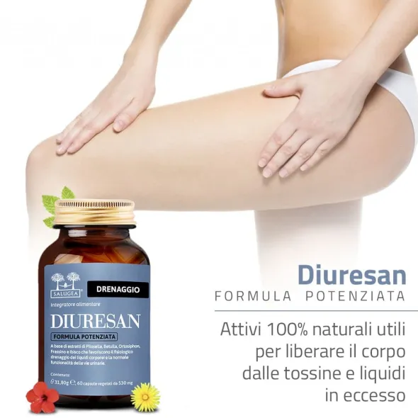 Integratore Diuresan Formula Potenziata Salugea, 60cps