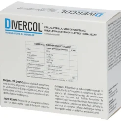 Integratore Divercol per il benessere intestinale, 14 bustine