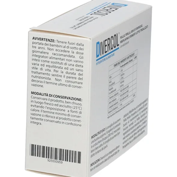 Integratore Divercol per il benessere intestinale, 14 bustine