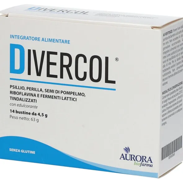 Integratore Divercol per il benessere intestinale, 14 bustine