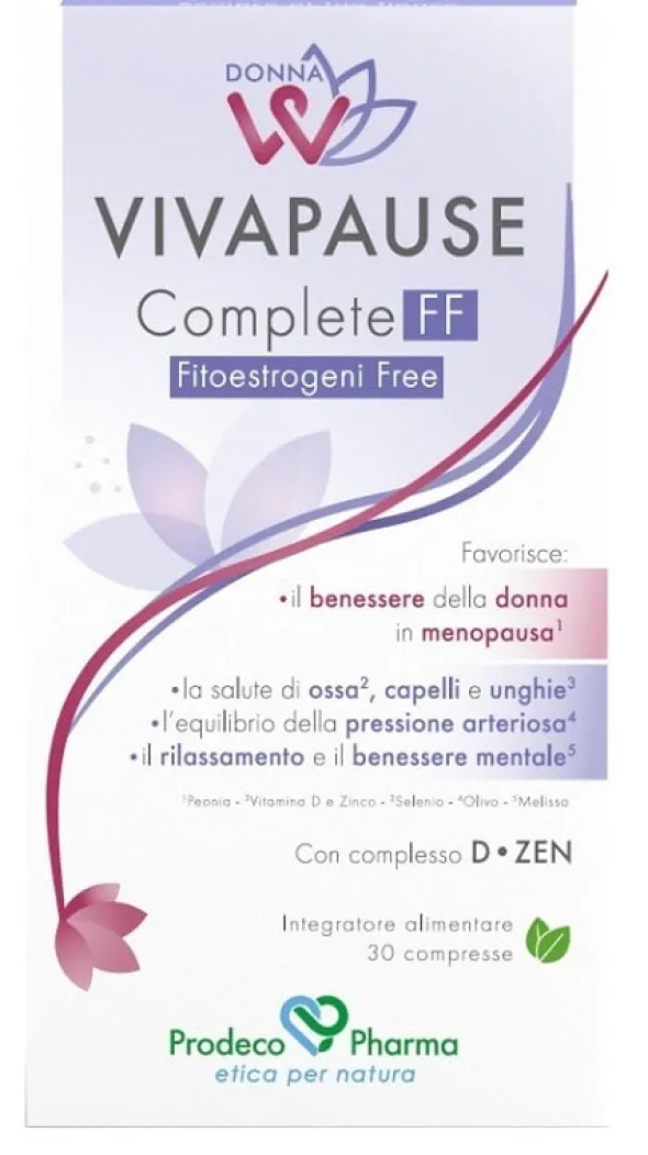 Integratore DonnaW Vivapause Complete FF, 30 compresse
