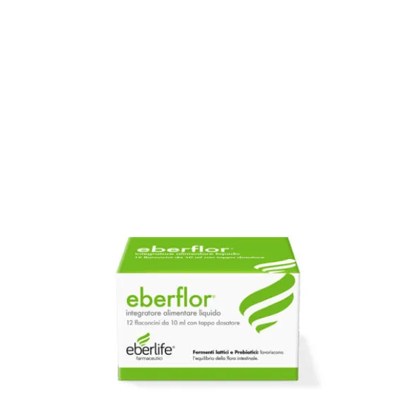 Integratore Eberflor simbiotico intestinale, 12 flaconcini