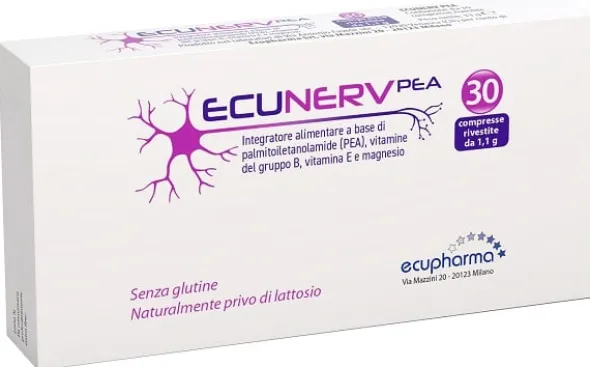 Integratore Ecunerv PEA per sistema nervoso, 30 compresse