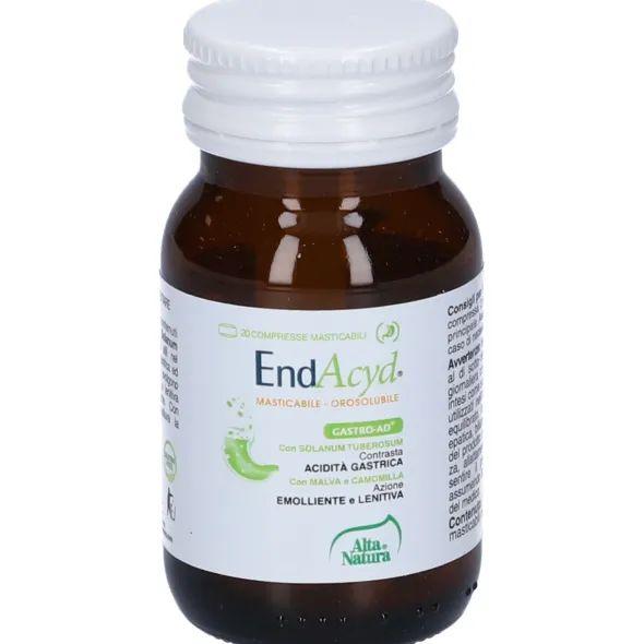 Integratore EndAcyd compresse masticabili, 20 compresse