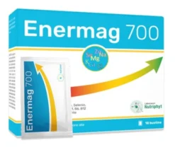 Integratore Enermag 700 magnesio e vitamine, 18 bustine