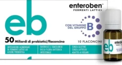 Integratore Enteroben 50 miliardi fermenti, 10 flaconcini