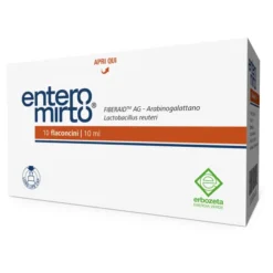 Integratore Entero Mirto con fermenti lattici, 10 flaconcini