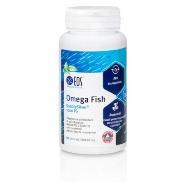 Integratore EOS Omega Fish TG 1000mg, olio di pesce 60 perle