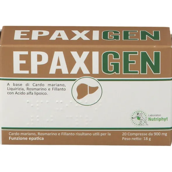 Integratore Epaxigen per fegato e digestione, 20 compresse