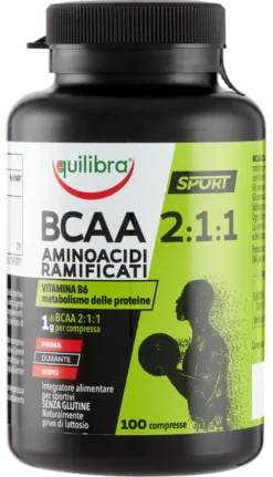 Integratore Equilibra BCAA 2:1:1 Kyowa, 100 compresse