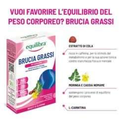 Integratore Equilibra Brucia Grassi metabolismo, 40 compresse