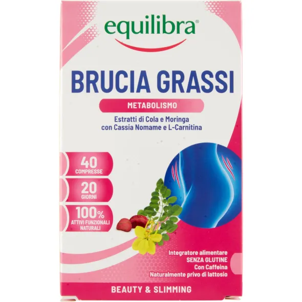Integratore Equilibra Brucia Grassi metabolismo, 40 compresse