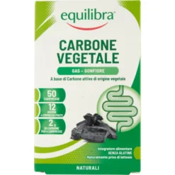 Integratore Equilibra Carbone Vegetale, 50 compresse