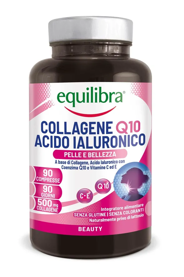 Integratore Equilibra Collagene Q10 e Acido Ialuronico, 90cpr