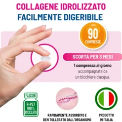 Integratore Equilibra Collagene Q10 e Acido Ialuronico, 90cpr