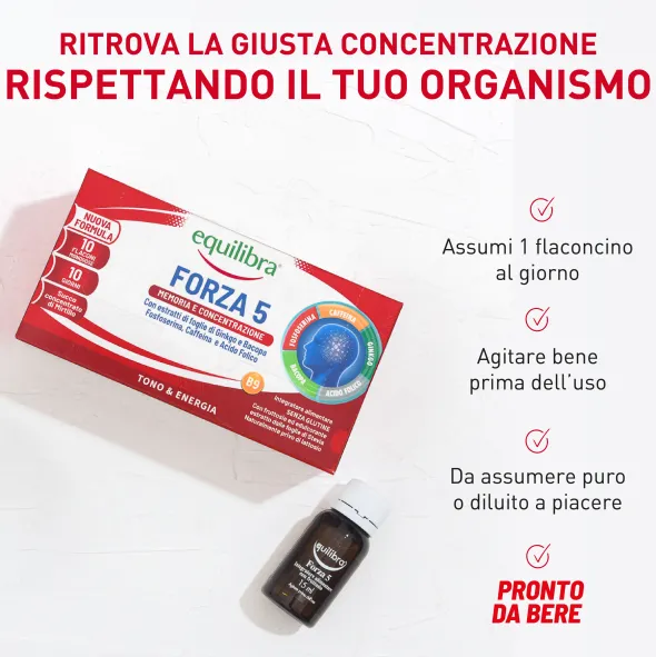 Integratore Equilibra Forza5 memoria e concentrazione