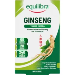 Integratore Equilibra Ginseng con Vitamina B6, 60 perle