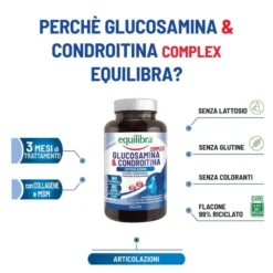 Integratore Equilibra Glucosamina & Condroitina, 90 compresse
