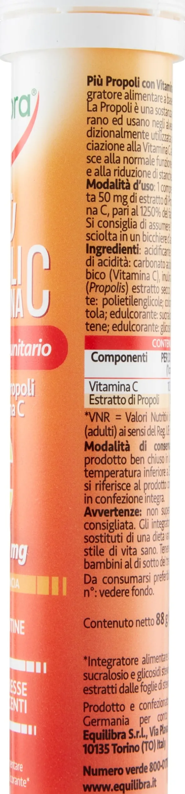 Integratore Equilibra Più Propoli con Vitamina C, 20 compresse