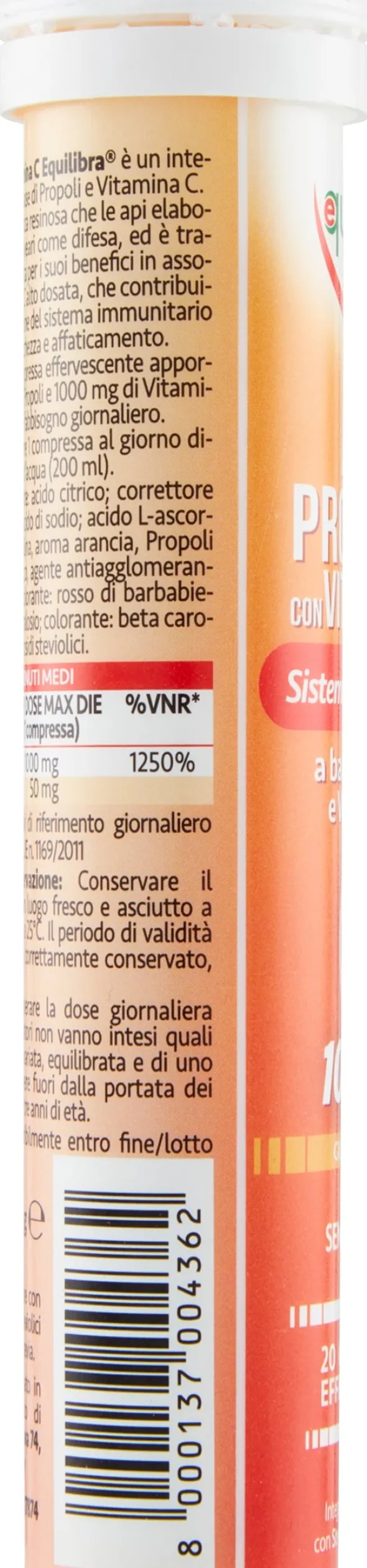 Integratore Equilibra Più Propoli con Vitamina C, 20 compresse