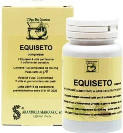 Integratore Equiseto 400mg ricco di minerali, 100 compresse
