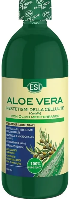 Integratore ESI Aloe Vera Olivo Cellu, gambe leggere, 500ml