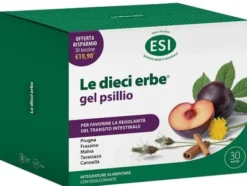 Integratore ESI Le Dieci Erbe Gel Psillio, 30 bustine