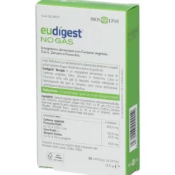 Integratore Eudigest No Gas per digestione, 30 capsule