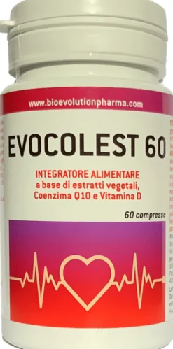 Integratore Evocolest per colesterolo e trigliceridi, 60 capsule