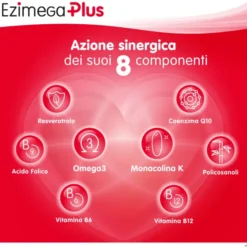 Integratore Ezimega Plus colesterolo e trigliceridi, 20 capsule