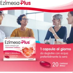 Integratore Ezimega Plus colesterolo e trigliceridi, 20 capsule