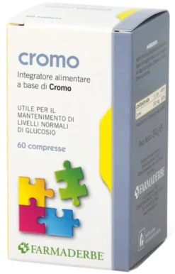 Integratore Farmaderbe Nutra Cromo, 60 compresse al picolinato