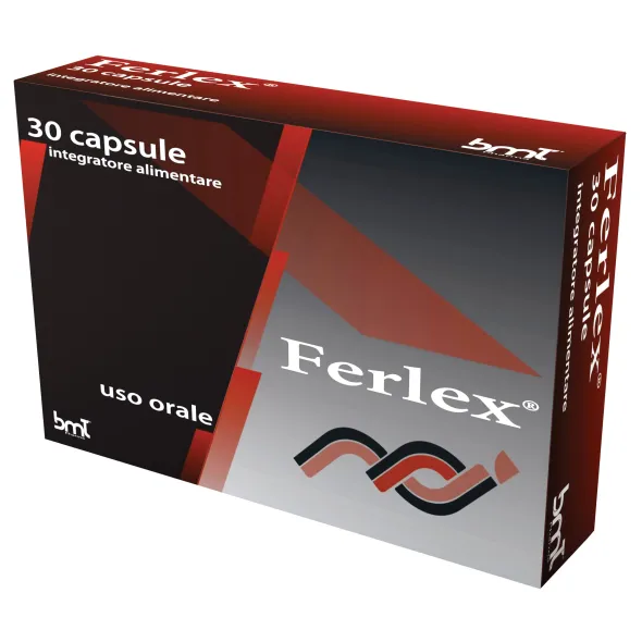 Integratore Ferlex ferro e vitamina C, 30 capsule