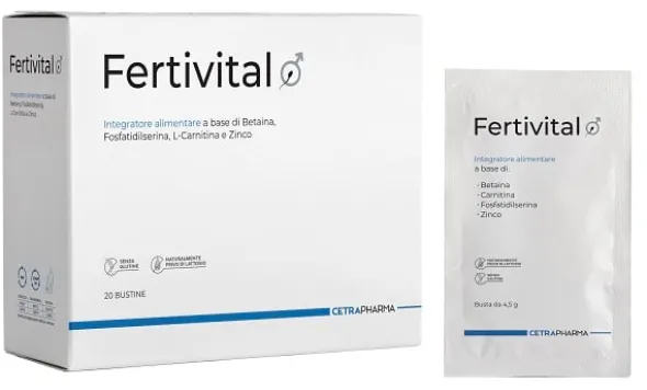 Integratore Fertivital per la fertilità maschile, 20 bustine