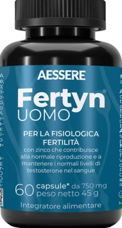 Integratore Fertyn Uomo con zinco e L-arginina, 60 capsule
